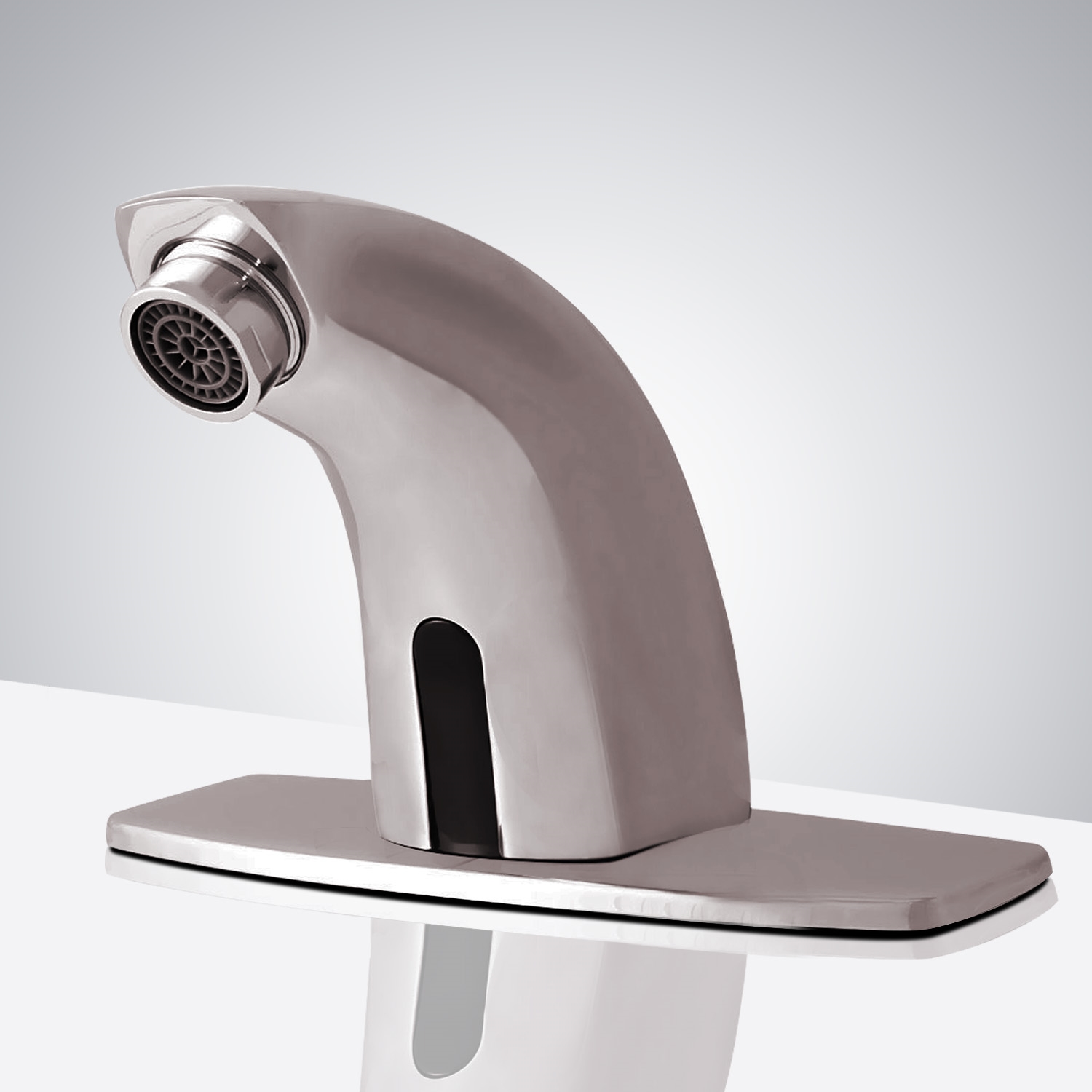 Fontana Commercial High Quality Brushed Nickel Touchless Automatic Sensor Sink Faucet